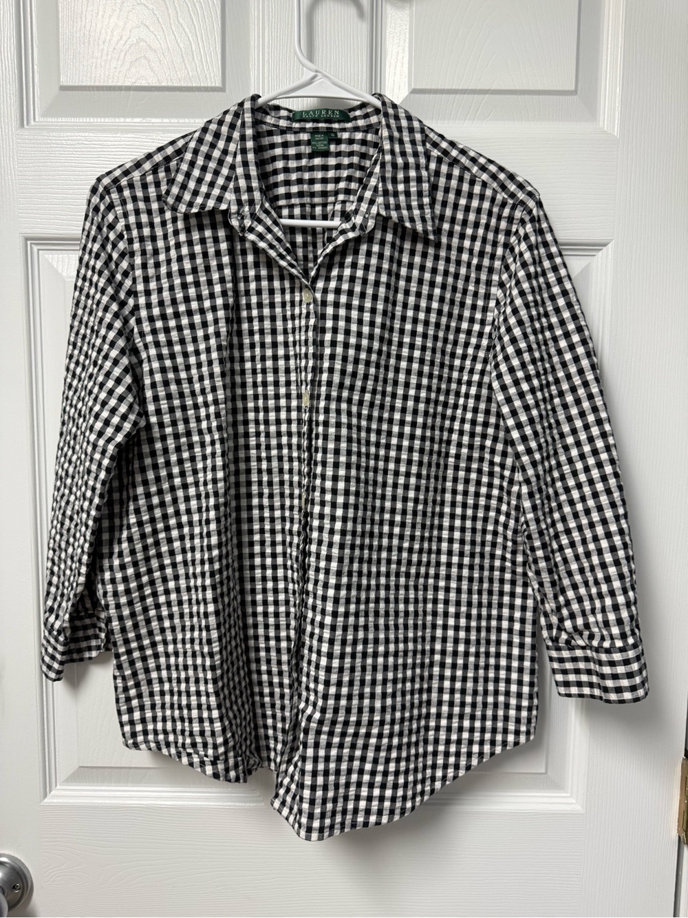 Ralph Lauren Black & White Gingham Shirt